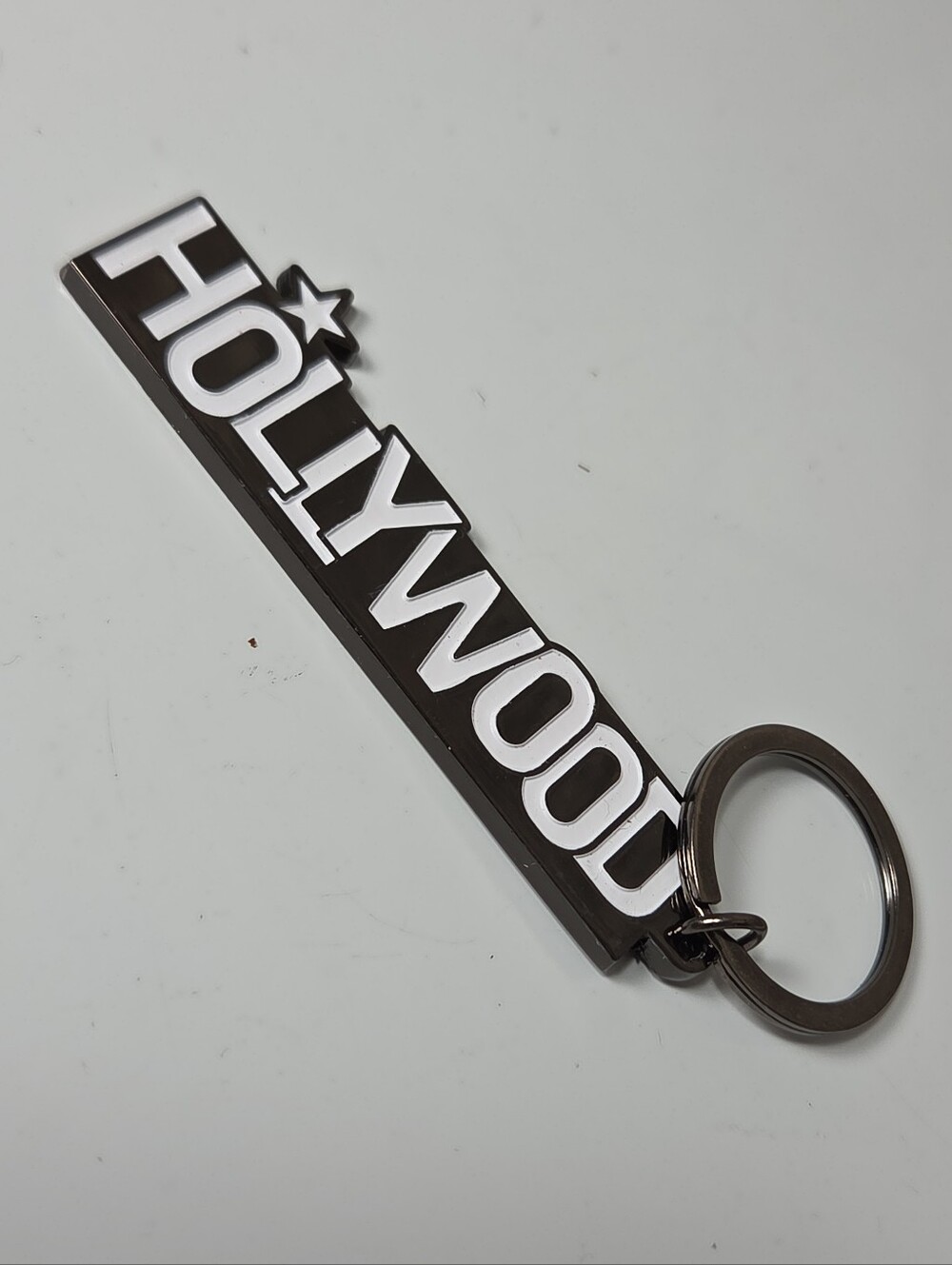 Hollywood Keyring Keychain Souvenir Travel Bronze Black White